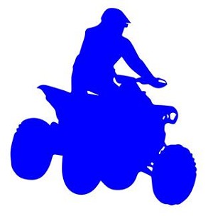 ATV Silhouette v6 Decal Sticker 