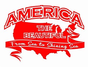 America the Beautiful Decal Sticker 