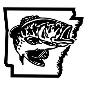 Arkansas Bass Fishing Decal Sticker 