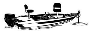 Bass Boat Decal Sticker 
