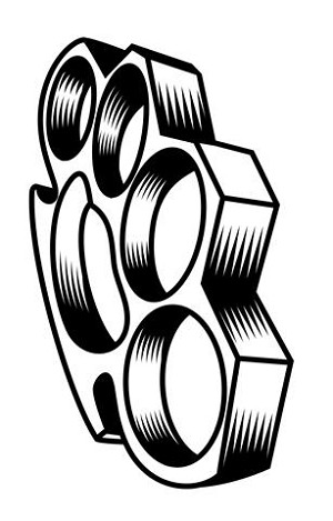 Brass Knuckles v1 Decal Sticker 
