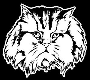 Cat Head v1 Decal Sticker 