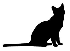 Cat Silhouette v13 Decal Sticker 