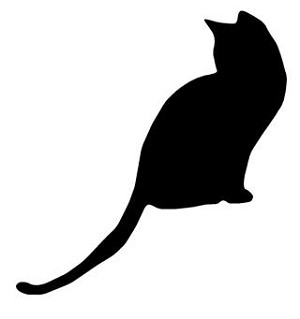 Cat Silhouette v2 Decal Sticker 