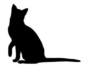 Cat Silhouette v3 Decal Sticker 