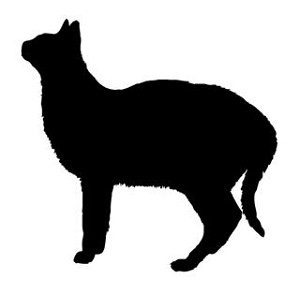 Cat Silhouette v4 Decal Sticker 