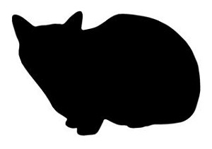 Cat Silhouette v6 Decal Sticker 