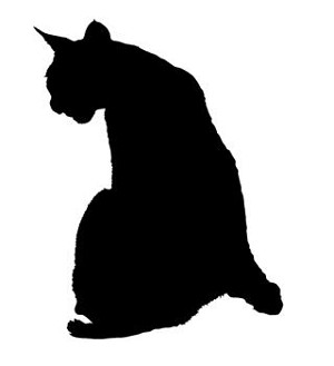 Cat Silhouette v7 Decal Sticker 