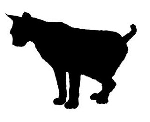 Cat Silhouette v8 Decal Sticker 