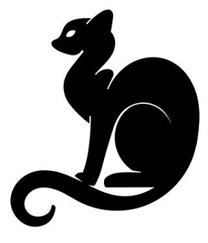 Cat Silhouette v15 Decal Sticker 