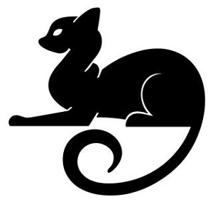 Cat Silhouette v16 Decal Sticker 