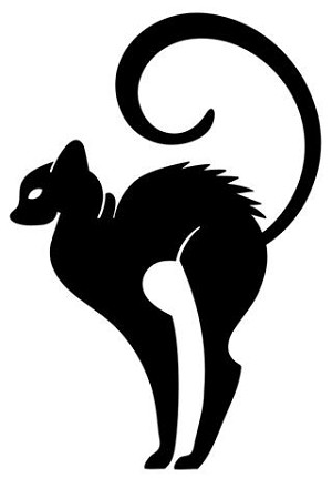 Cat Silhouette v17 Decal Sticker 