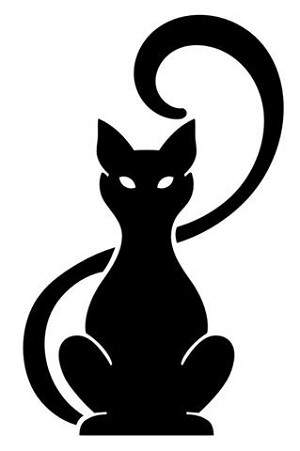 Cat Silhouette v18 Decal Sticker 