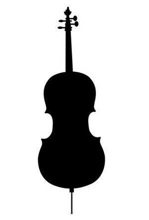 Cello Silhouette Decal Sticker 
