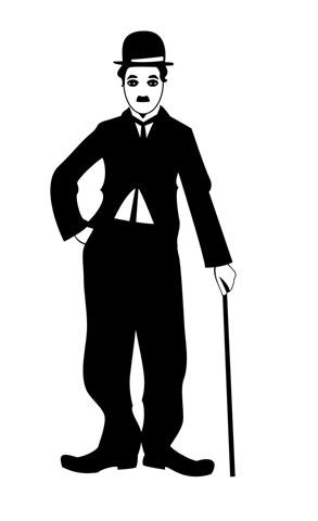Charlie Chaplin v2 Decal Sticker 