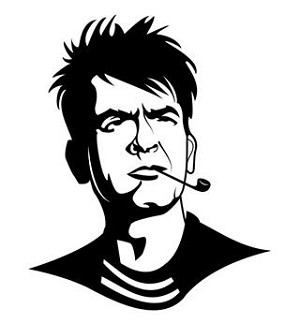 Charlie Sheen Decal Sticker 