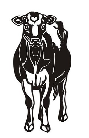 Cow v7 Decal Sticker 