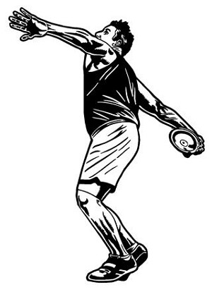 Discus Thrower Decal Sticker 