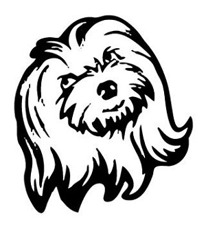 Dog Head v1 Decal Sticker 