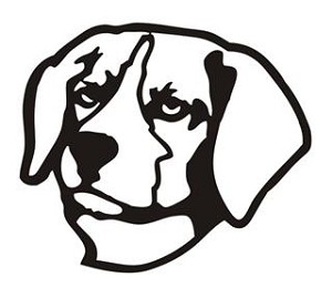 Dog Head v2 Decal Sticker 