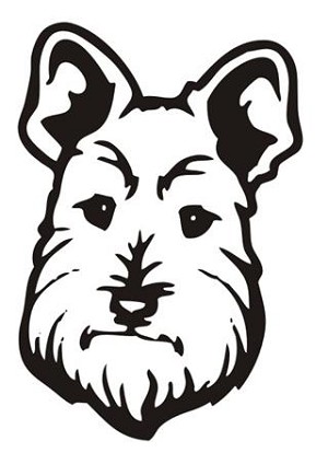 Dog Head v3 Decal Sticker 