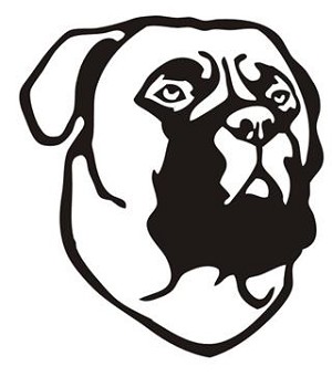 Dog Head v4 Decal Sticker 