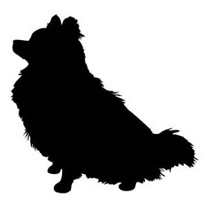 Dog Silhouette v12 Decal Sticker 