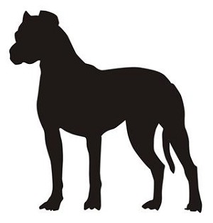 Dog Silhouette v2 Decal Sticker 