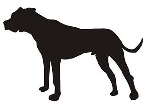 Dog Silhouette v3 Decal Sticker 