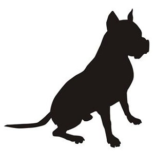 Dog Silhouette v4 Decal Sticker 