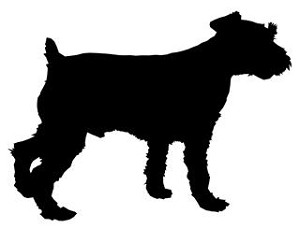 Dog Silhouette v9 Decal Sticker 