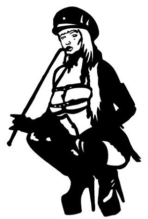Dominatrix Decal Sticker 