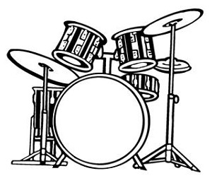 Drum Set v1 Decal Sticker 