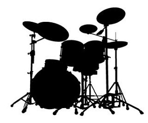 Drum Set v2 Decal Sticker 