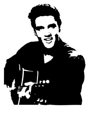 Elvis v3 Decal Sticker 