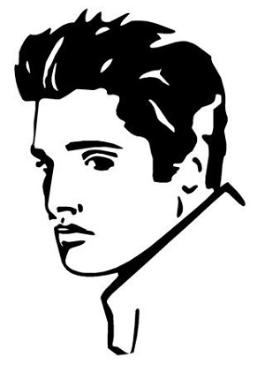 Elvis Singing Decal Sticker 