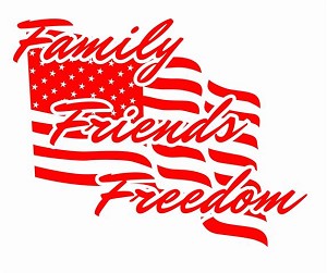 Family Friends Freedom Decal Sticker 