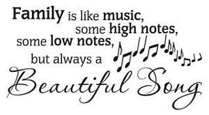 Family is Like Music Decal 