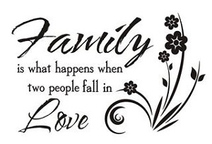 Family is what happens when Two People Decal 