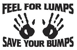 Feel For Lumps Save Your Bumps Decal Sticker 