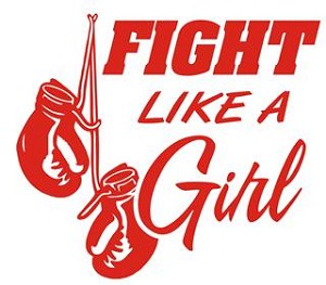 Fight Like A Girl Decal Sticker 