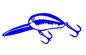 Fishing Lure v2 Decal Sticker 