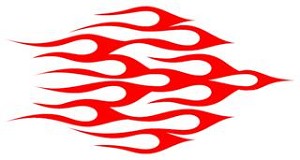 Flame Pattern v2 Decal Sticker 