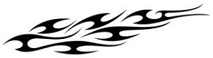 Flame Pattern v30 Decal Sticker 