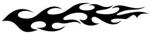 Flame Pattern v33 Decal Sticker 