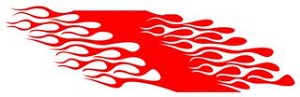 Flame Pattern v4 Decal Sticker 
