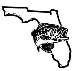 Florida Bass Fishing Decal Sticker 