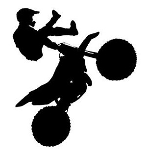 Freestyle Motocross Silhouette v1 Decal Sticker 