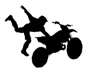 Freestyle Motocross Silhouette v2 Decal Sticker 