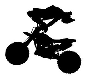 Freestyle Motocross Silhouette v5 Decal Sticker 
